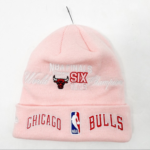 New Era Chicago Bulls 6x Champions NBA Finals Cuffed Beanie Hat - Picture 6 of 10
